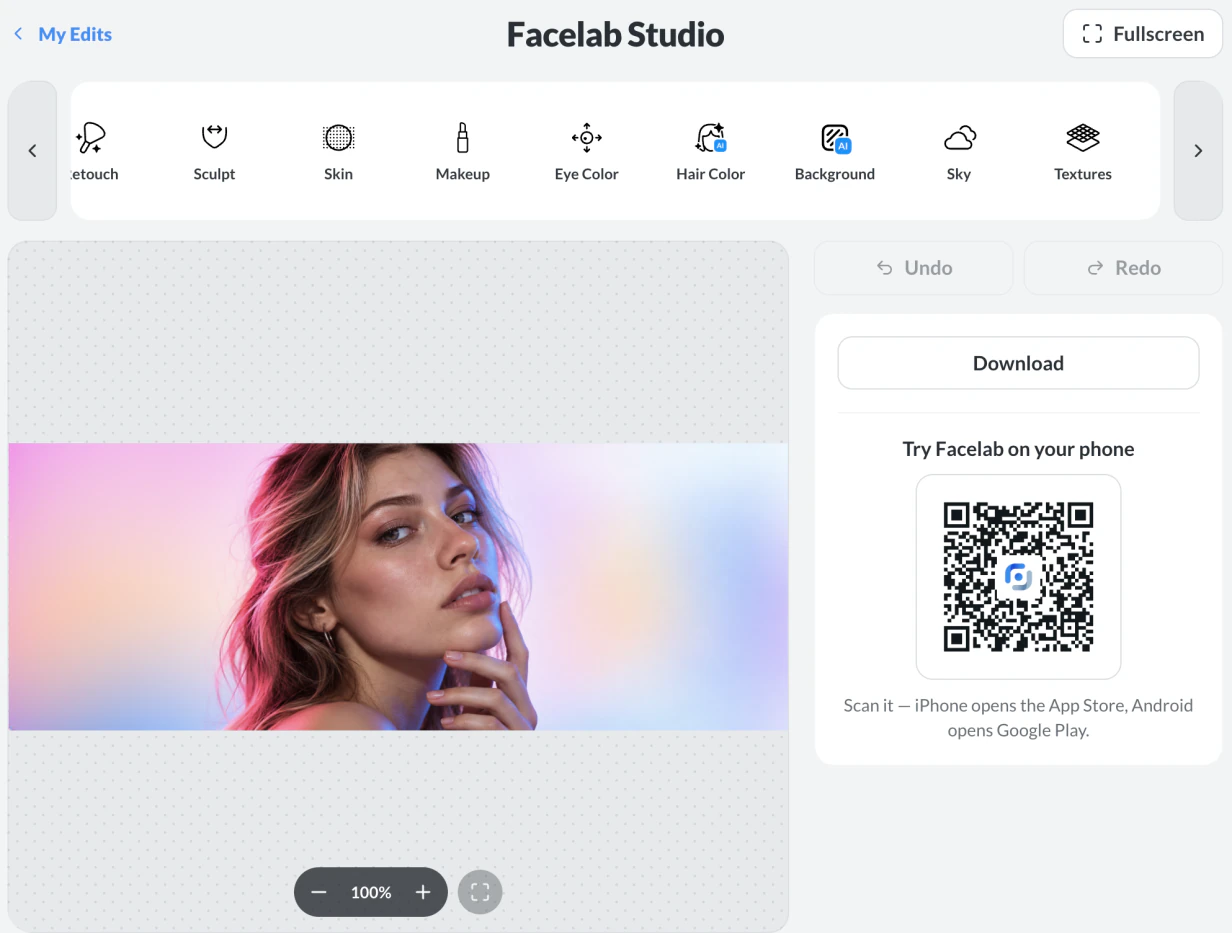 Facelab Studio in the browser